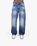 Vicinity Jeans Straight Baggy Fit Denim Blau