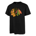47 Brand T-Shirt Chicago Blackhawks Imprint Echo Schwarz