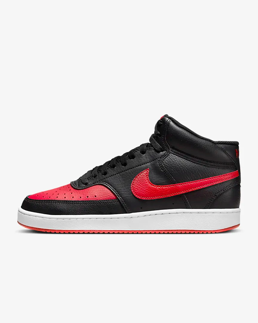 Nike Sneaker Court Vision Mid Black/University Red White