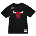 Mitchell&Ness T-Shirt Chicago Bulls Team Logo Schwarz