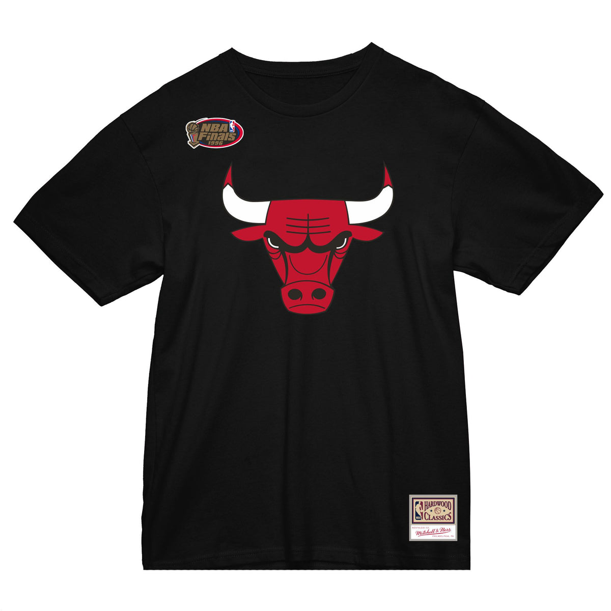 Mitchell&Ness T-Shirt Chicago Bulls Team Logo Schwarz