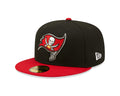 New Era Fitted Tempa Bay Buccaneers Side Patch Schwarz