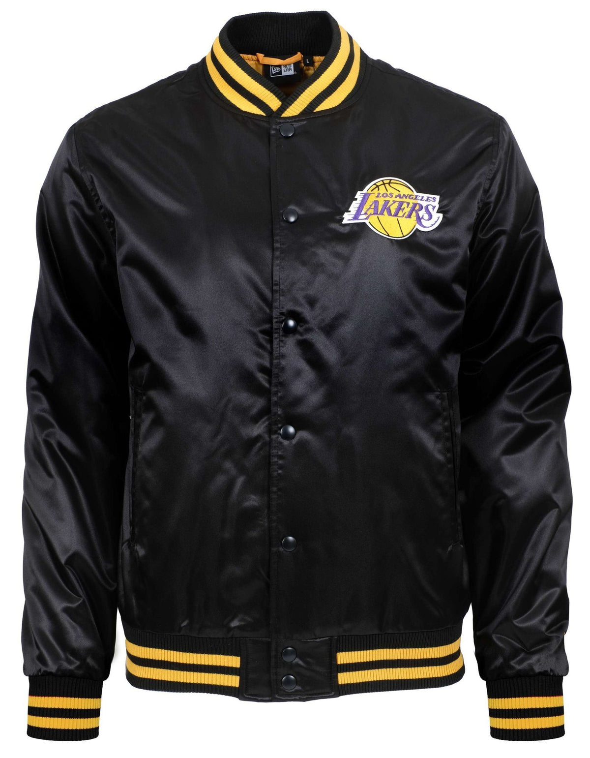 New Era Jacke Los Angeles Lakers Satin Wordmark Bomber Schwarz
