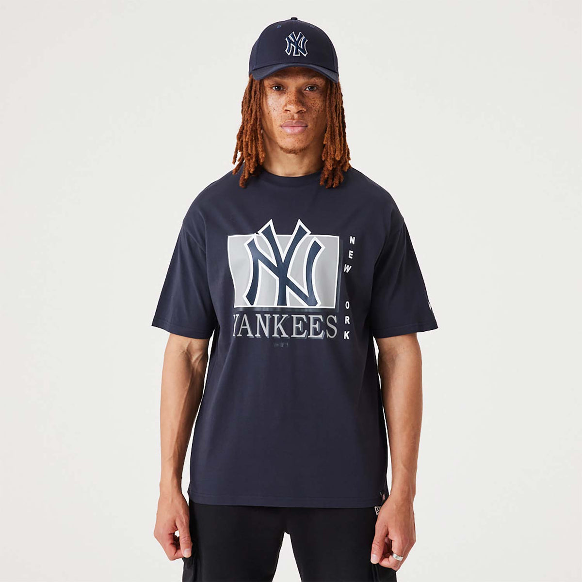 New Era T-Shirt NY Yankees Team Wordmark Blau