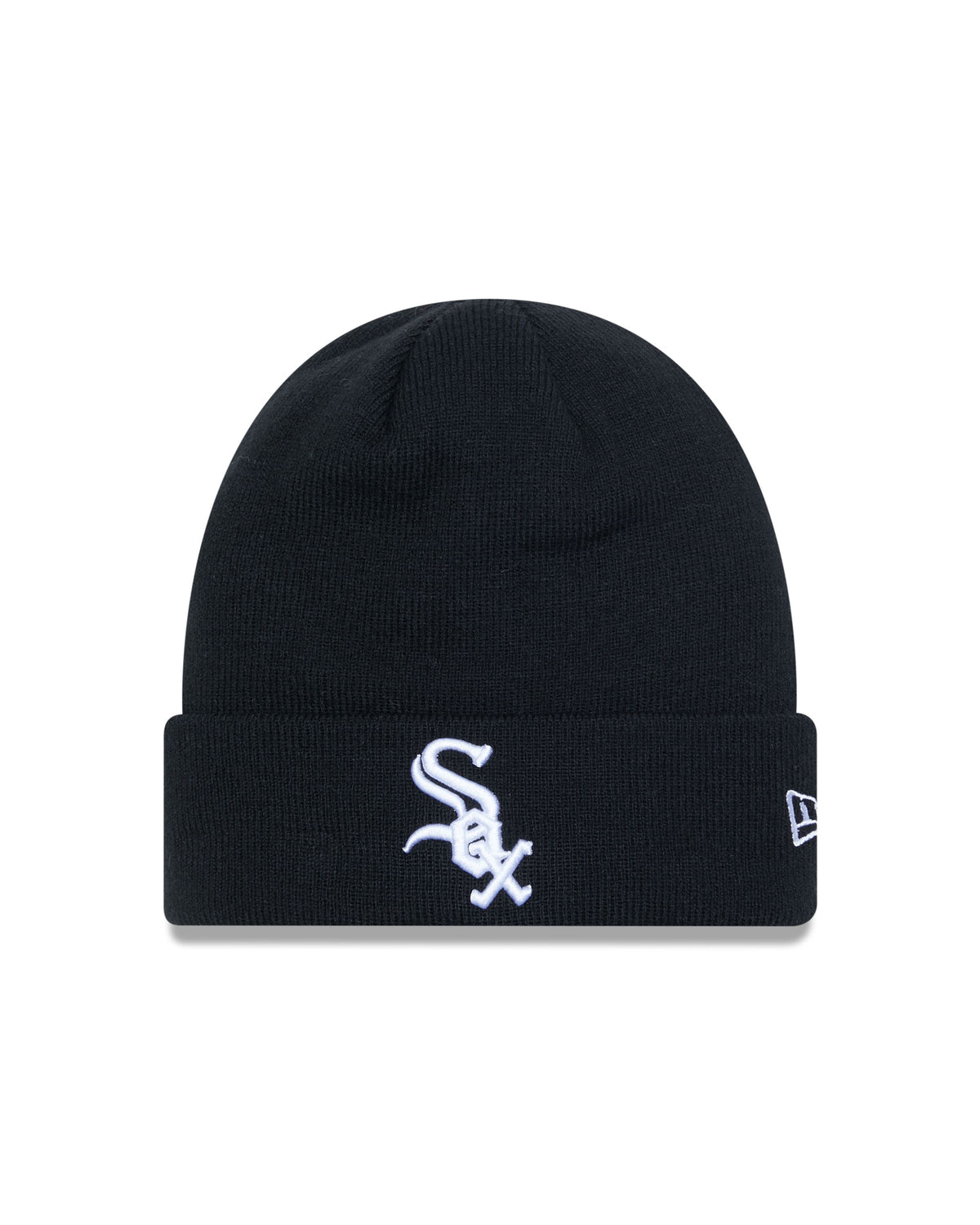 New Era Beanie League Ess Cuff Schwarz/Weiß