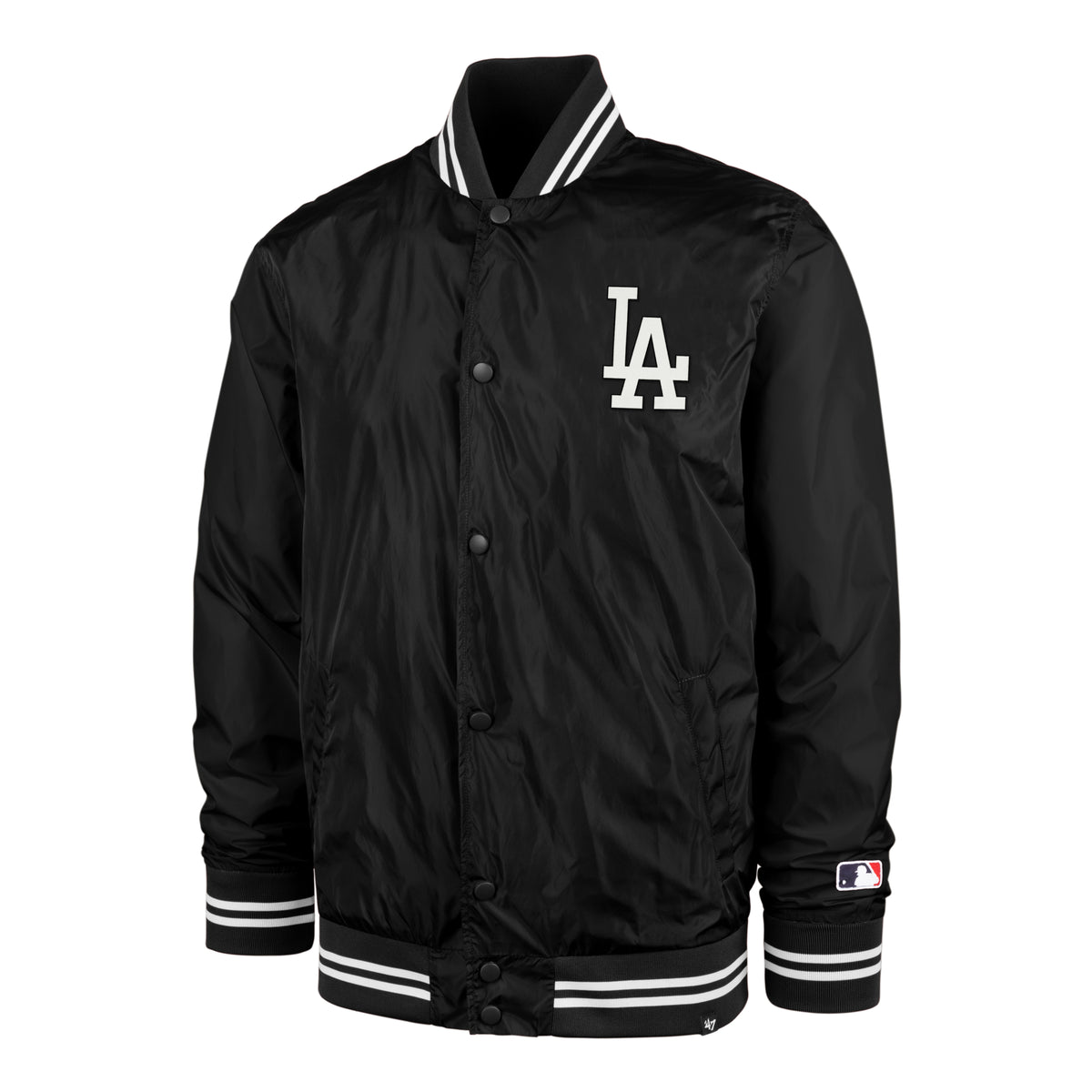 47 Brand Jacke LA Dodgers Dalston Backer 47 Bomber Schwarz