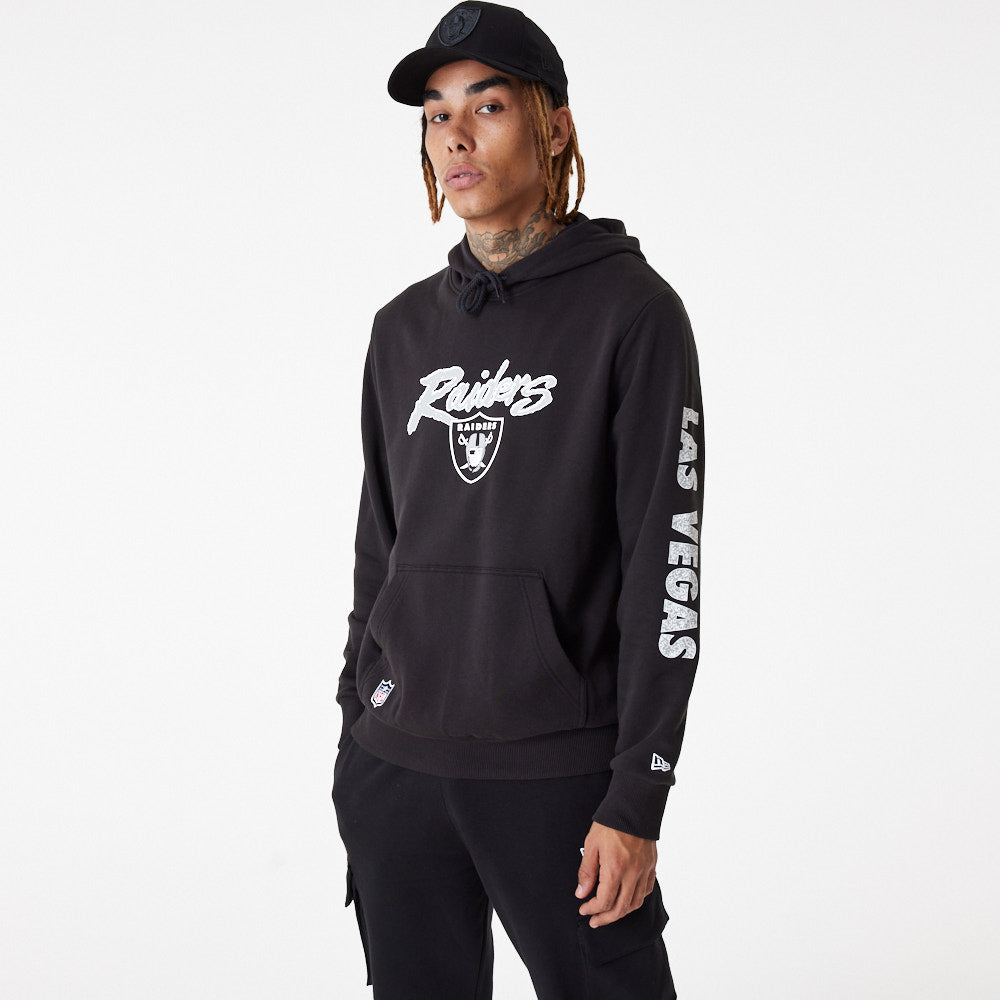 New Era Hoodie NFL Team Logo Las Vegas Raiders Schwarz