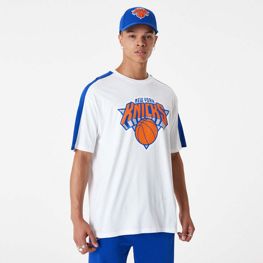 New Era T-Shirt NBA New York Knicks Colour Block OS Weiß