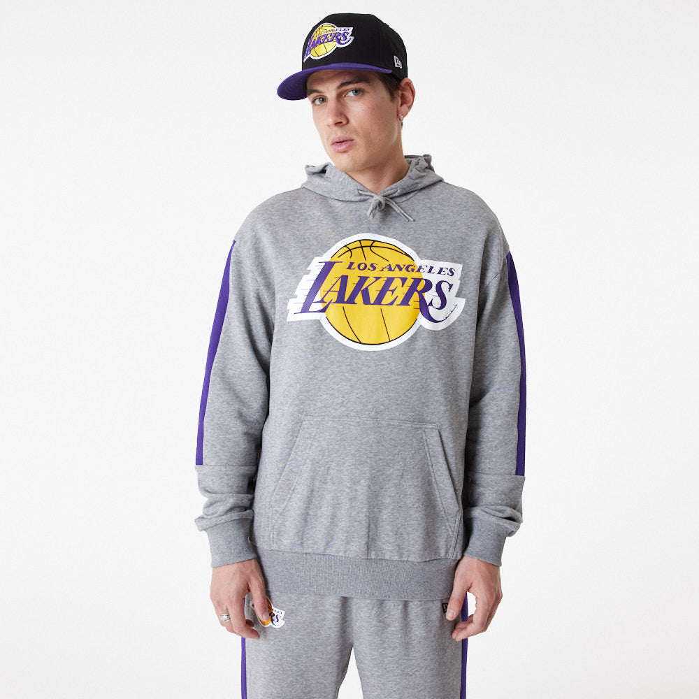 New Era Hoodie NBA Colour Block OS Los Angeles Lakers Grau