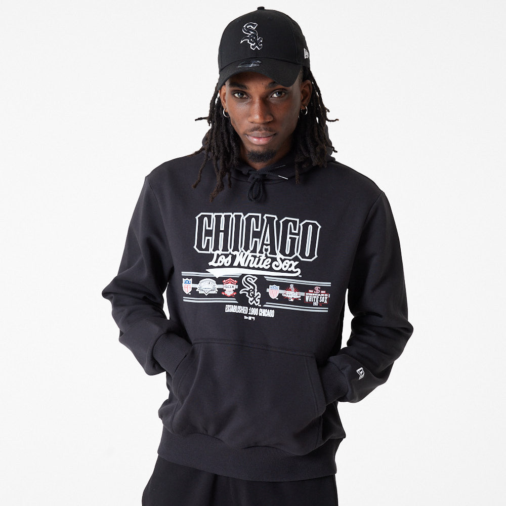 New Era Hoodie MLB Team Graphic Chicago White Sox Schwarz