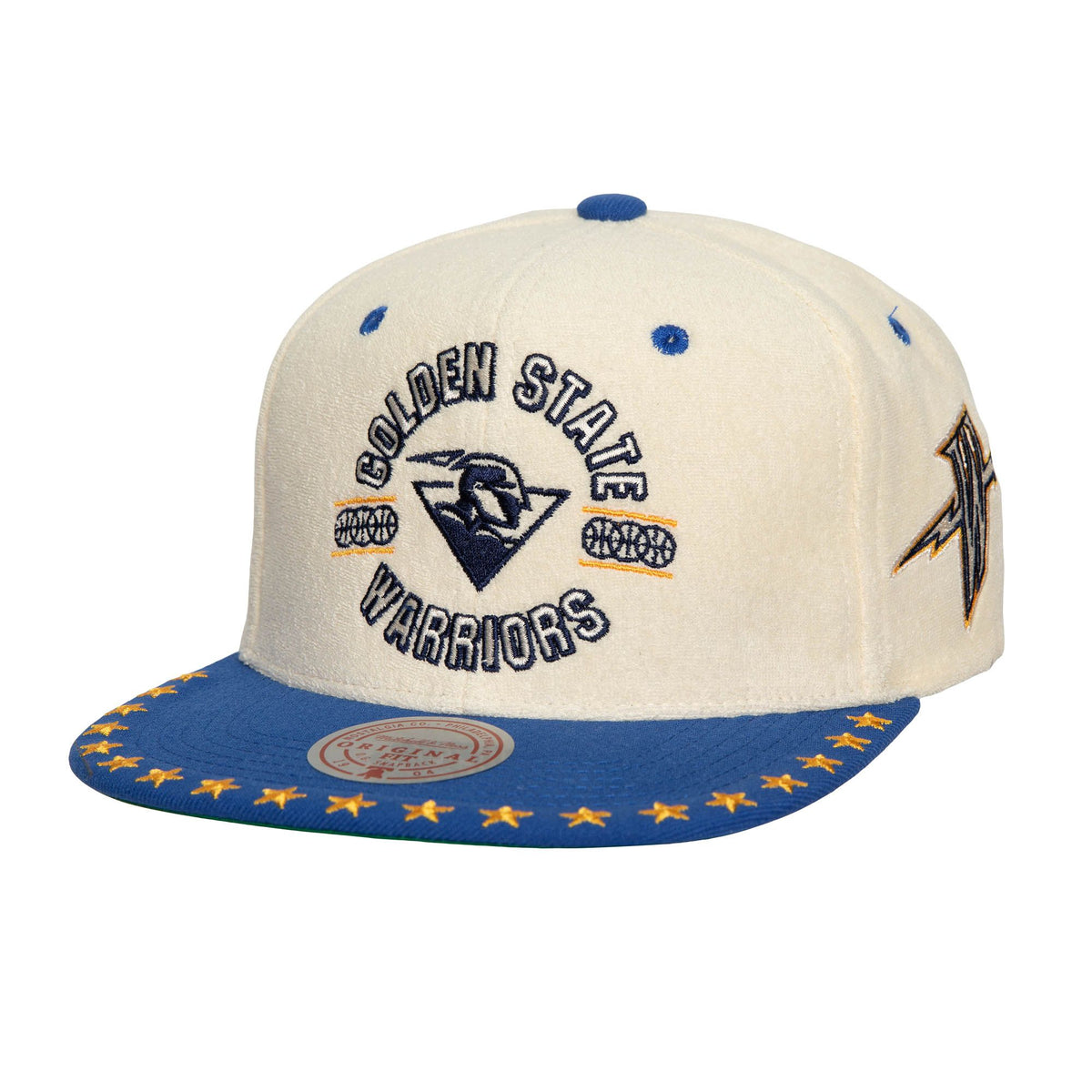 Mitchell&Ness Snapback Cap Golden State Warriors Dune Royal Off White