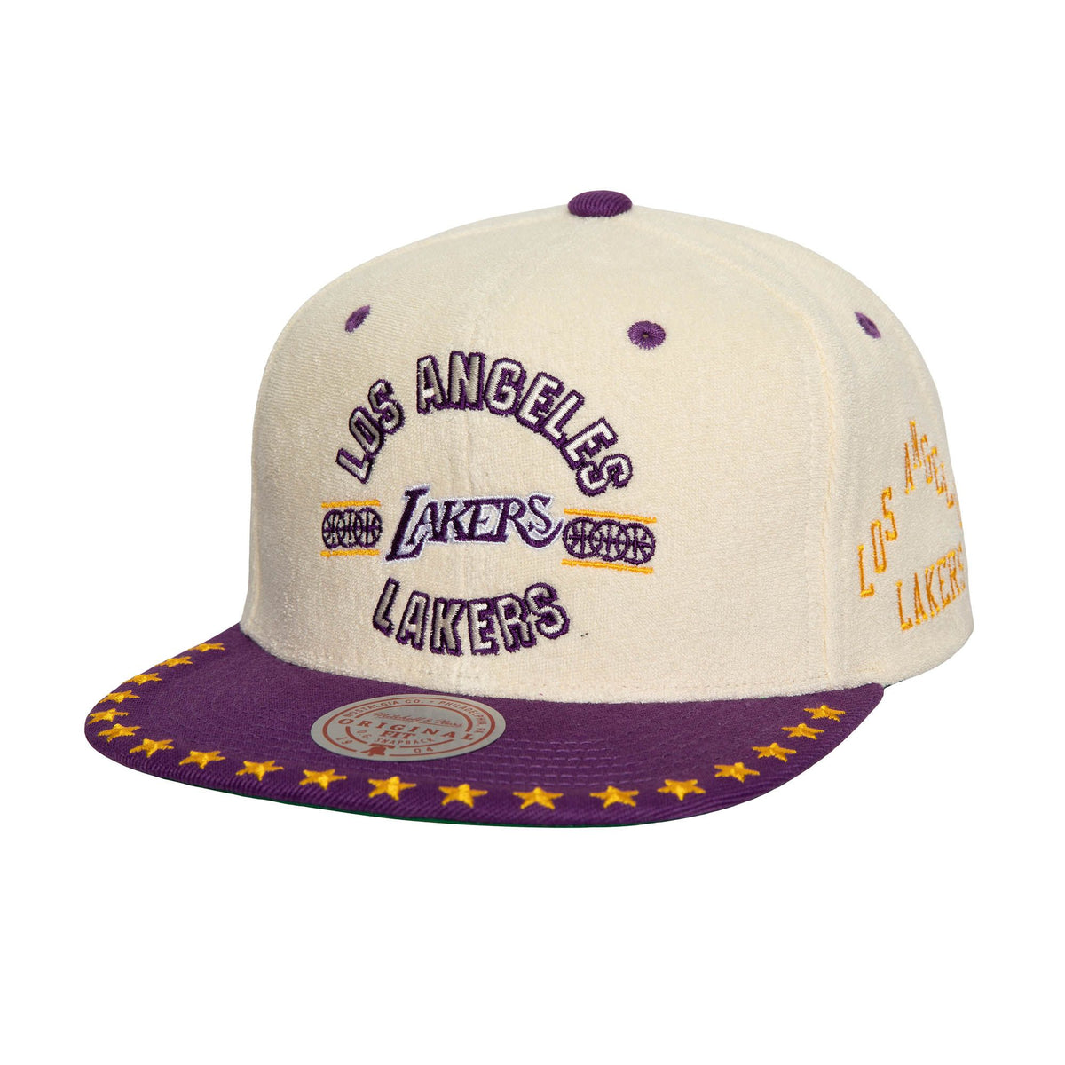 Mitchell&Ness Snapback Cap Los Angeles Lakers Dune Royal Off White