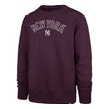 47 Brand Sweatshirt MLB New York Yankees Imprint 47 Burnside Lila
