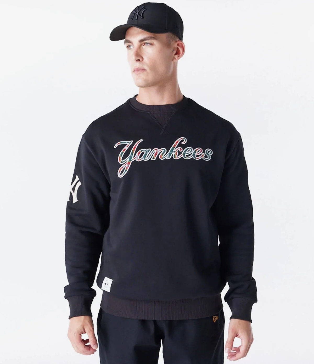 New Era Sweatshirt MLB New York Yankees Infill Crew Schwarz