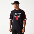 New Era T-Shirt Chicago Bulls OS Schwarz