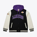 Mitchell&Ness Jacke Los Angeles Lakers Courtside Fleece Vintage Schwarz