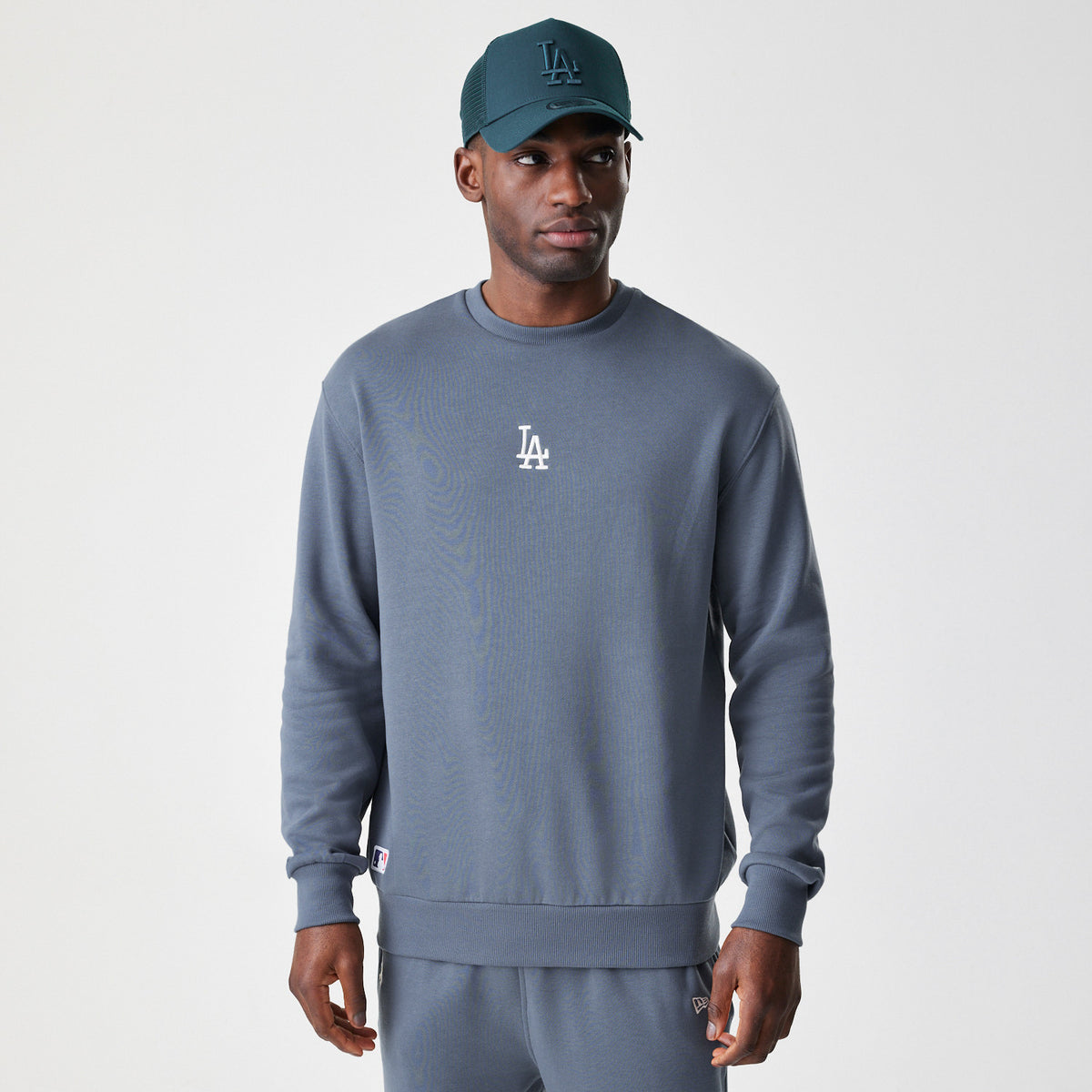 New Era Sweatshirt LA Dodgers MLB Midi League Essential Oversized Crewneck Grau
