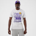 New Era T-Shirt Los Angeles Lakers NBA Graphic Regular Weiß