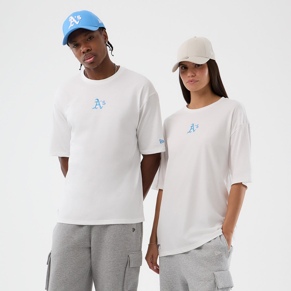 New Era T-Shirt MLB Oakland Athletics Oversized Weiß