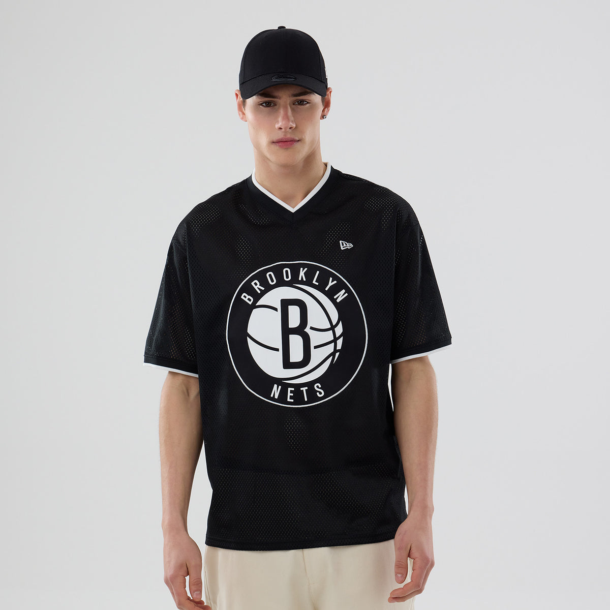 New Era Jersey NBA Mesh OS Brooklyn Nets Schwarz