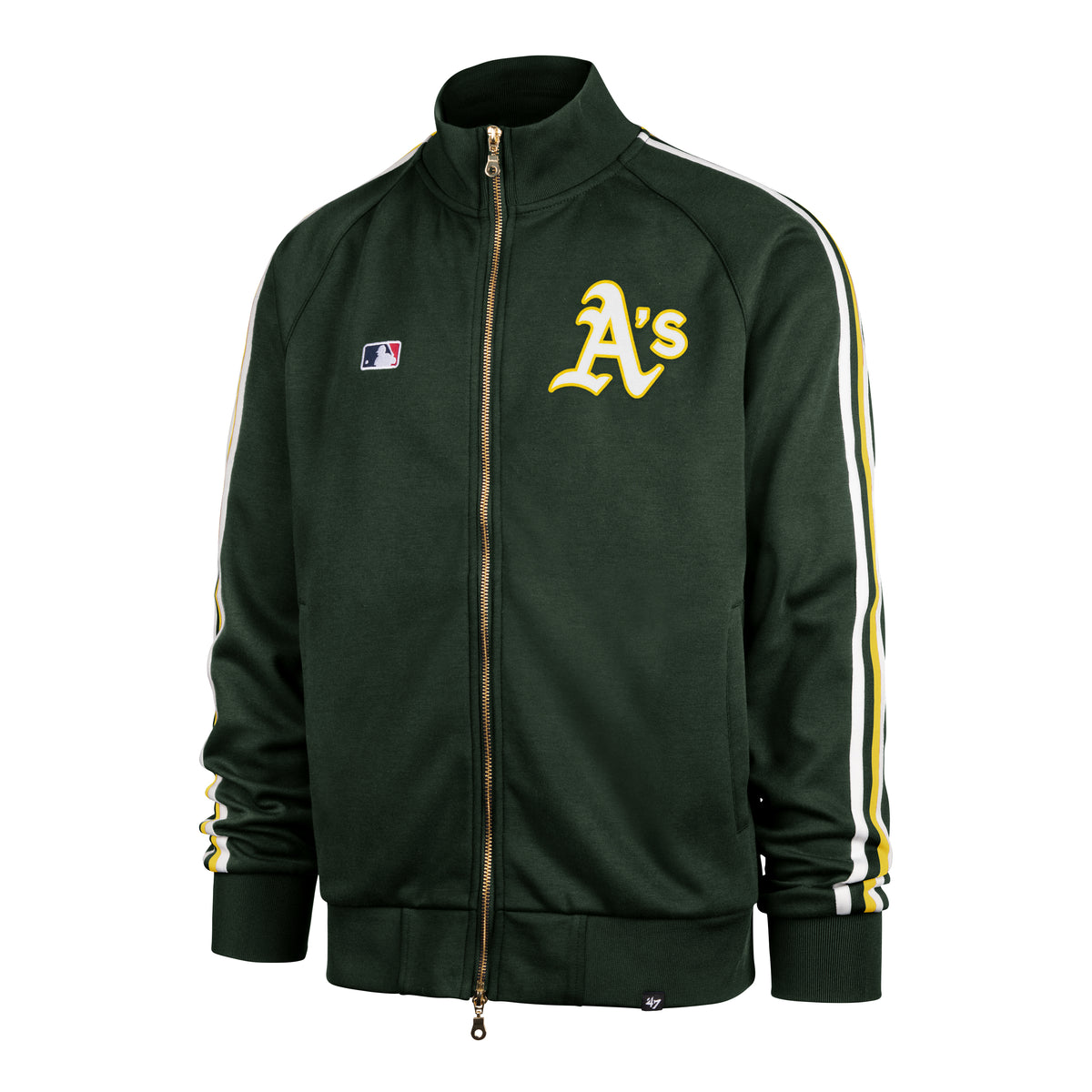 47 Brand Jacke Jetway Full Zip Track Oakland Athletics Grün
