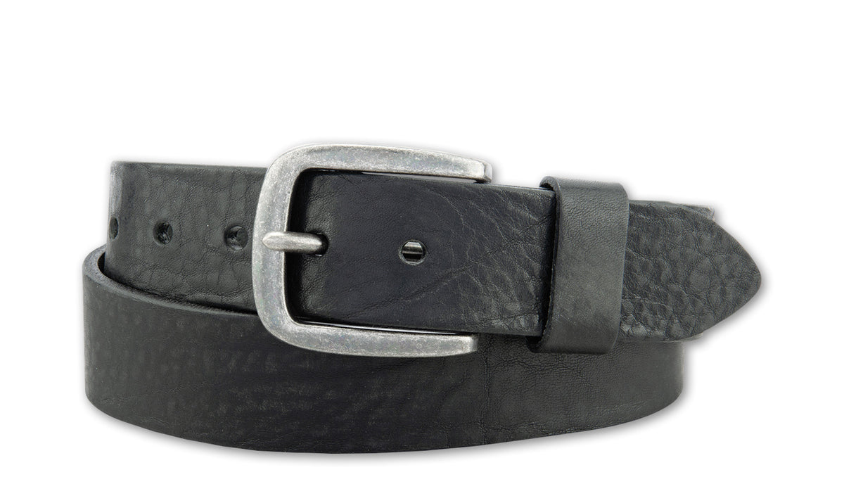 Bernd Götz Gürtel 4cm Kernleder Vintage Gürtel Schwarz