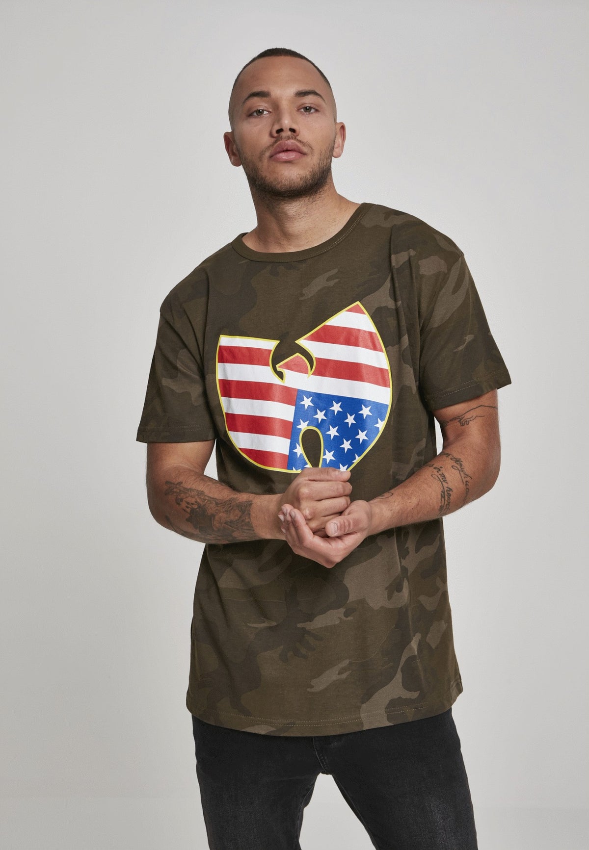 WU Wear American Camo T Shirt