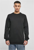 Urban Classics Sweatshirt Basic Terry Crew Schwarz