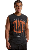 Starter T-Shirt Sleeveless Washed Schwarz