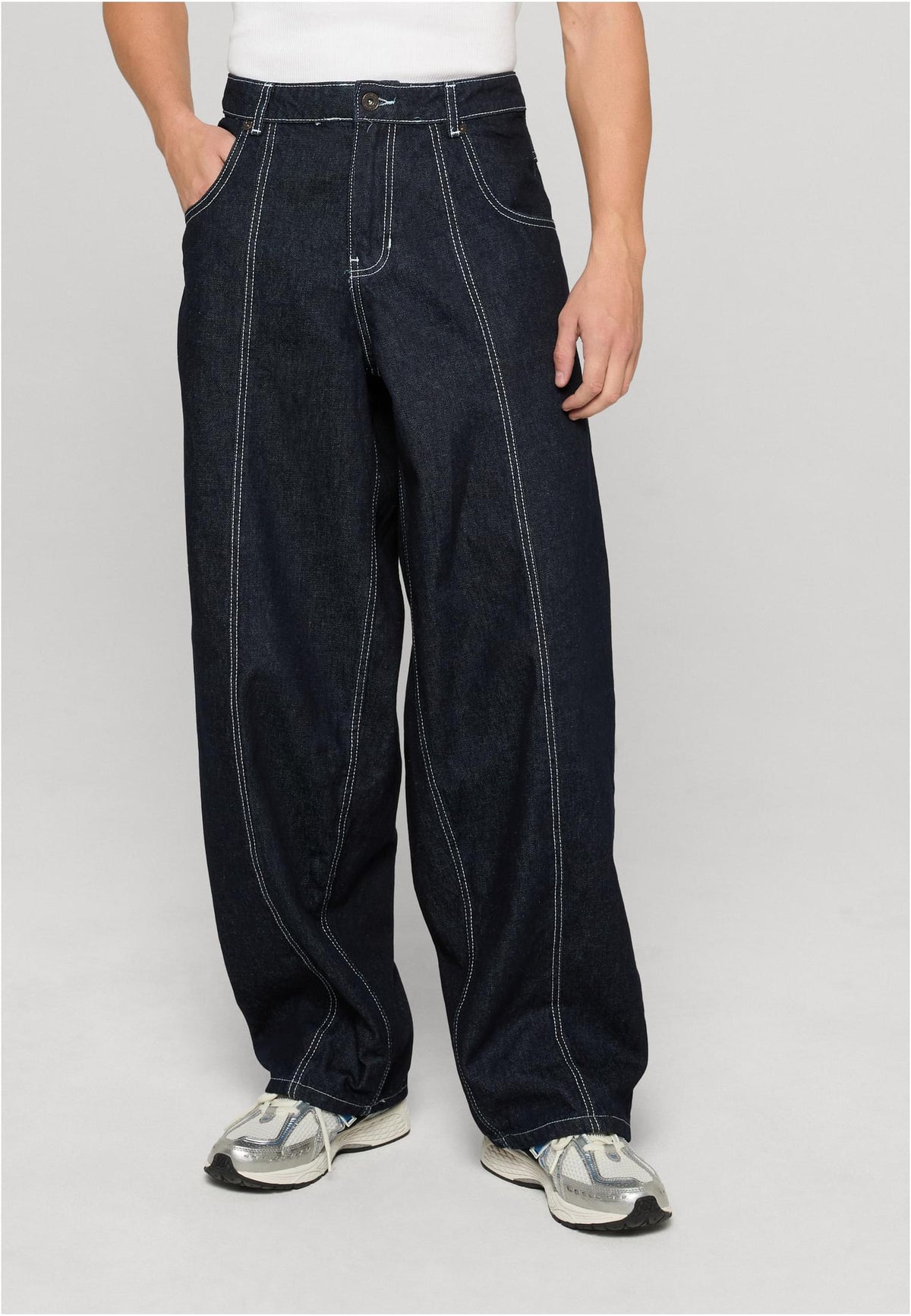 Rocawear Jeans Blue Print Baggy Denim Blau