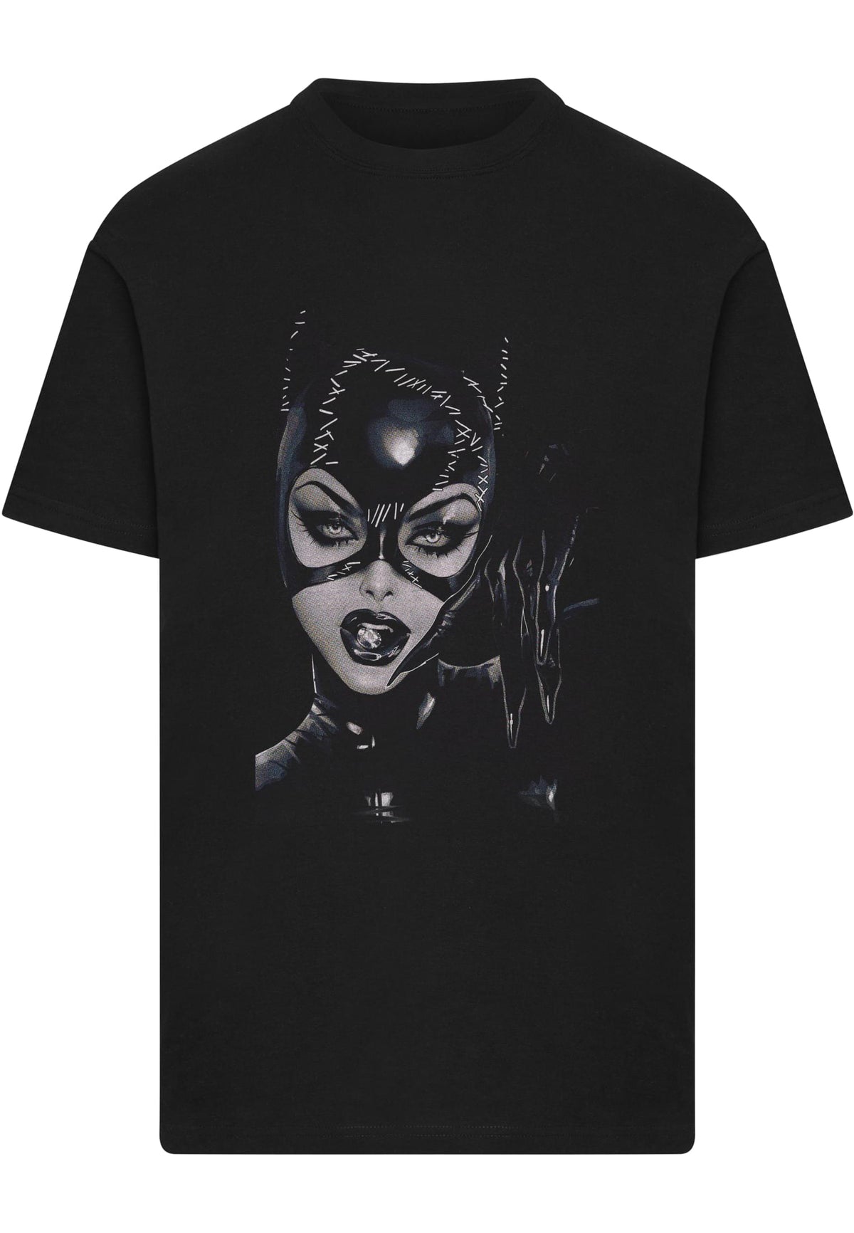 Merchcode T-Shirt Catwoman Schwarz