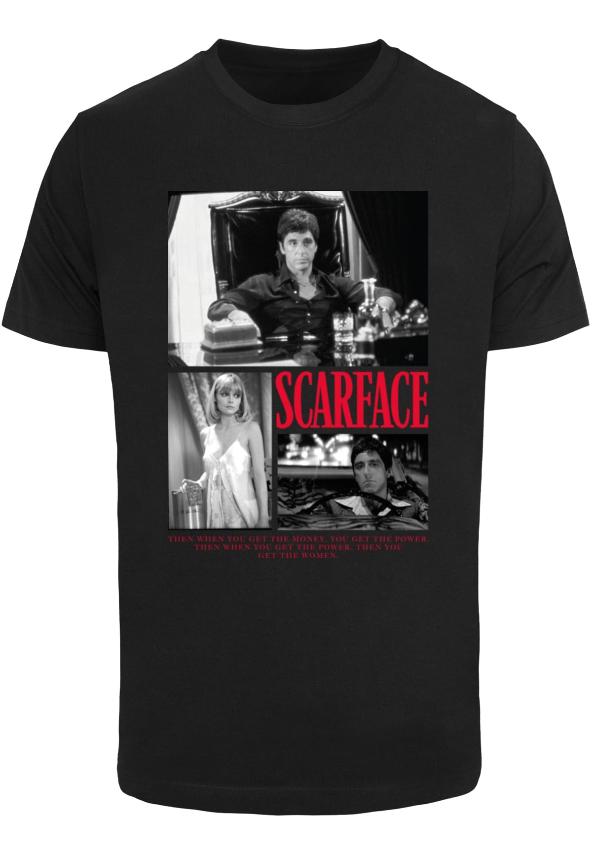 Merchcode T-Shirt Scarface Women Money Schwarz