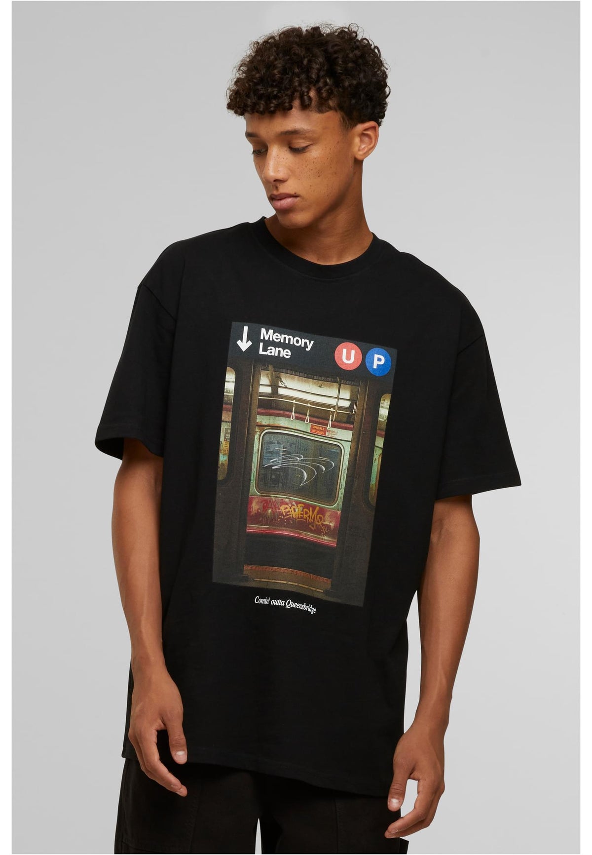 Upscale T-Shirt Memory Lane Oversize Schwarz