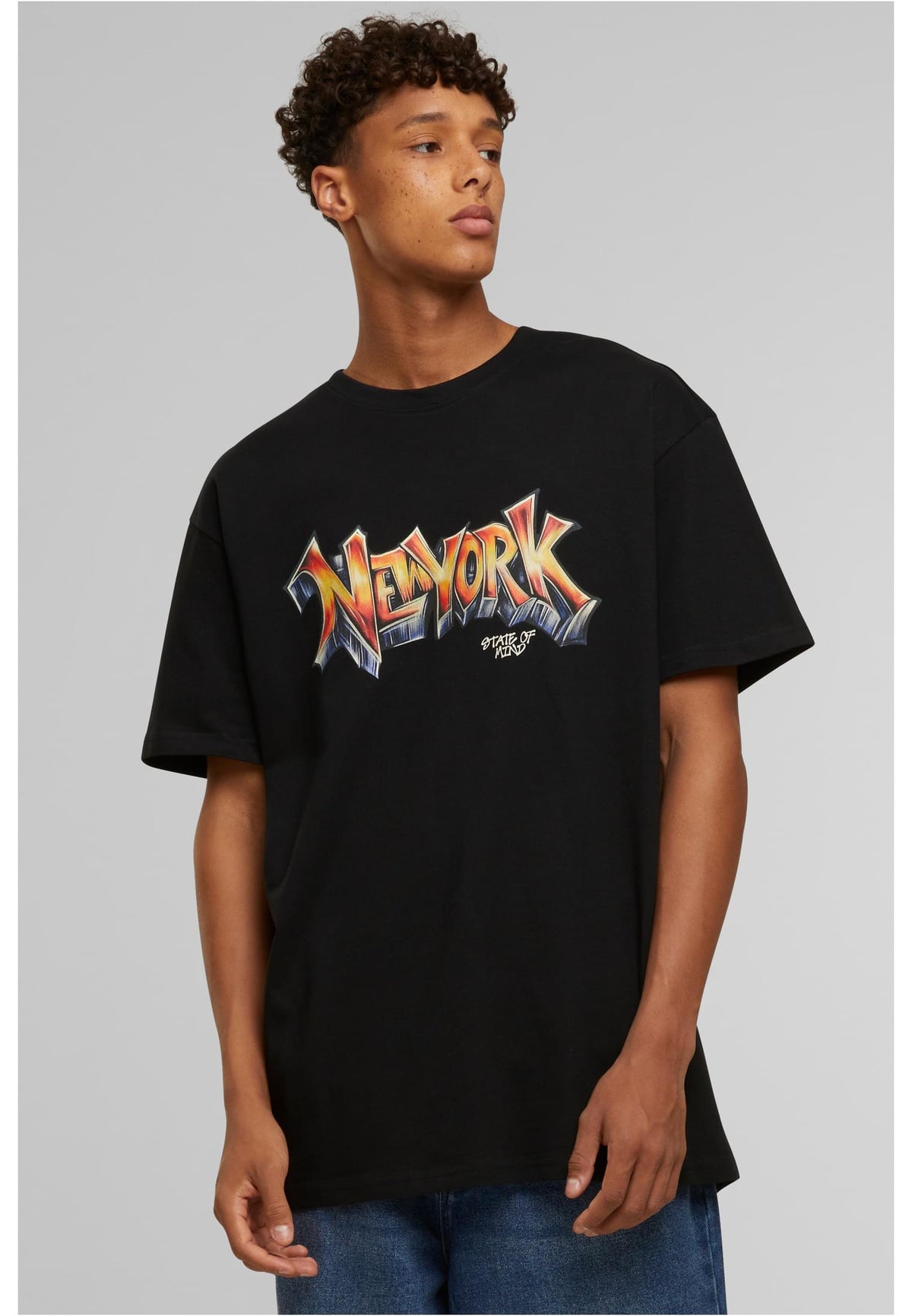 Upscale T-Shirt NY Graffiti Oversize Schwarz