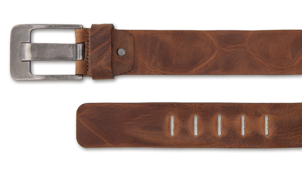 Bernd Götz Gürtel 5cm Walklederg.geprägt Gürtel Cognac