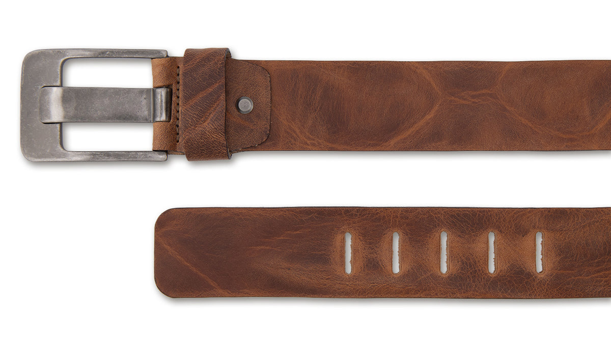 Bernd Götz Gürtel 5cm Walklederg.geprägt Gürtel Cognac
