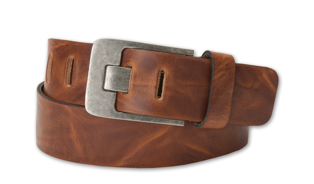 Bernd Götz Gürtel 5cm Walklederg.geprägt Gürtel Cognac