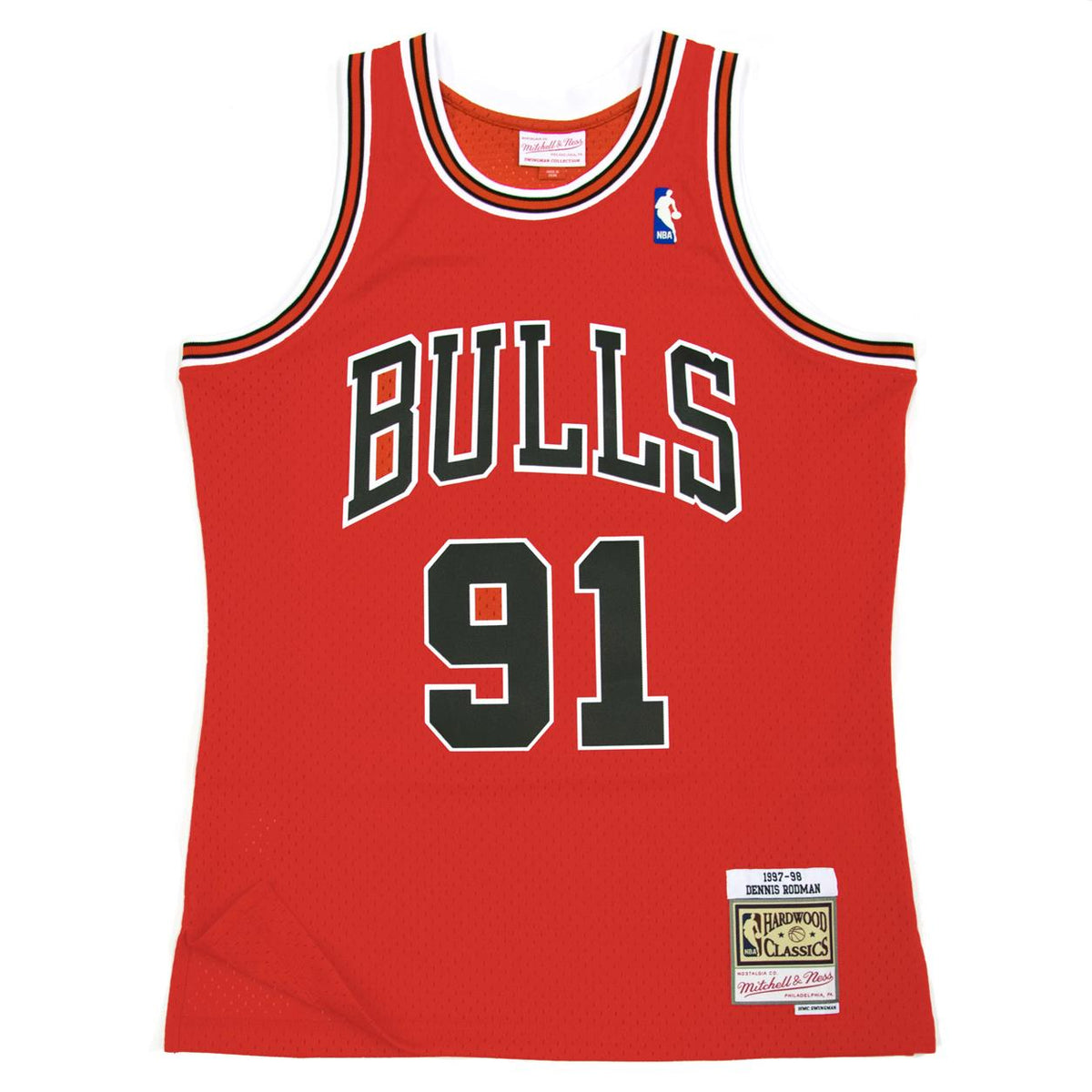 Mitchell&Ness Jersey Chicago Bulls Swingman D.Rodman Rot