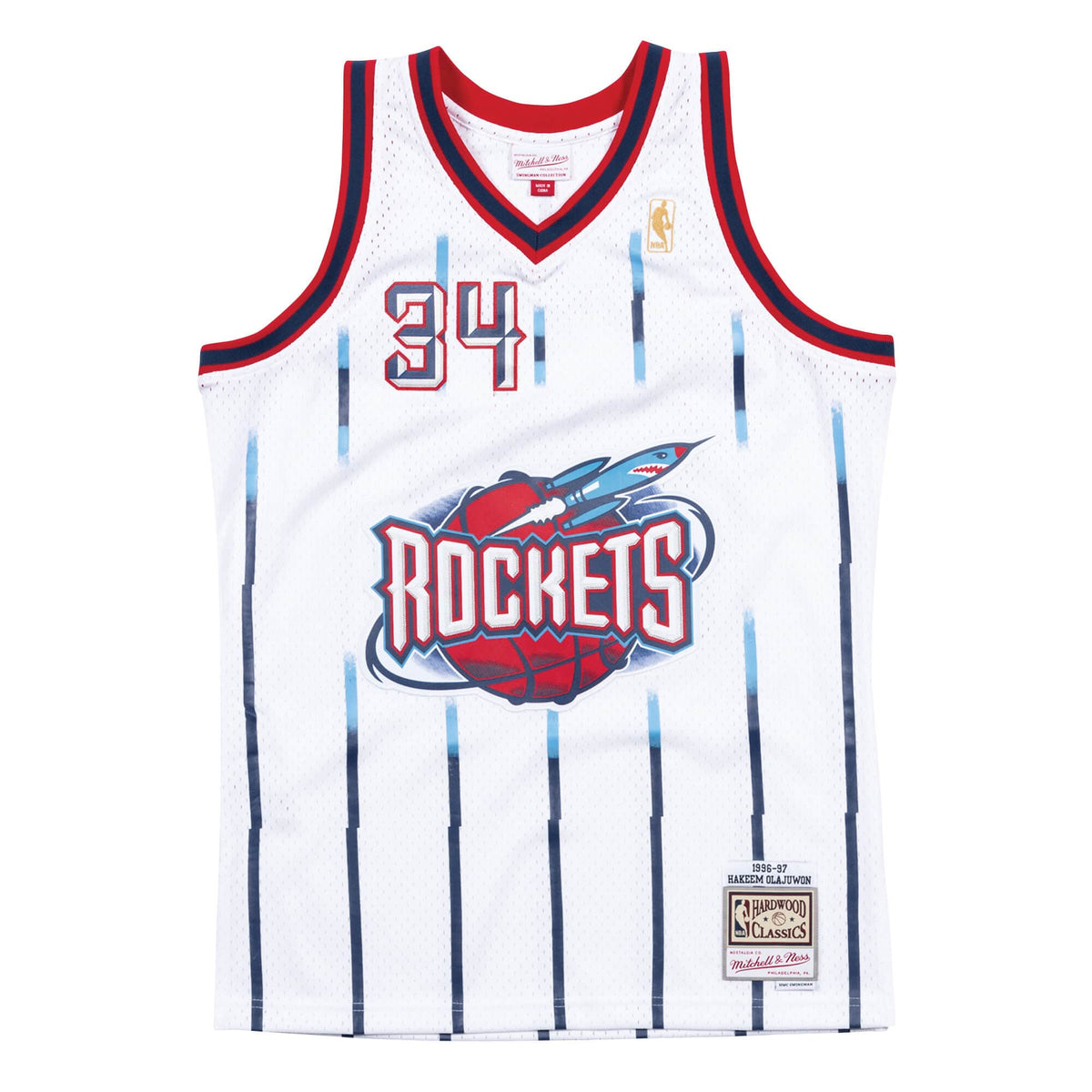 Mitchell&Ness Jersey Houston Rockets Swingman H.Olajuwon Weiß