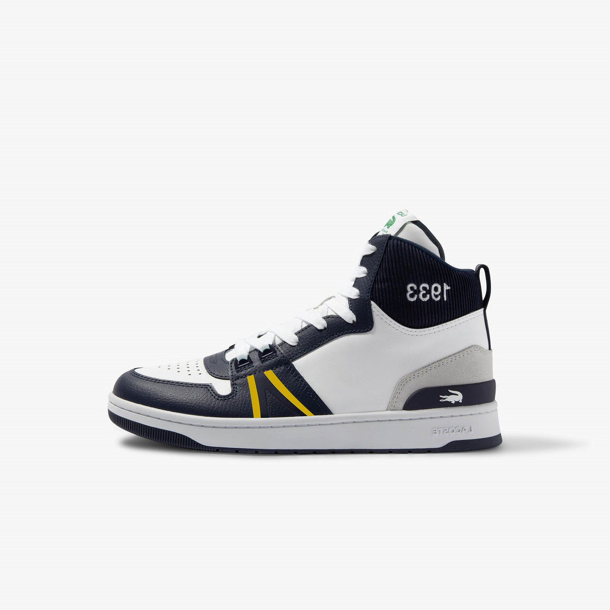 Lacoste Sneaker L001 Mid Leather White/Navy