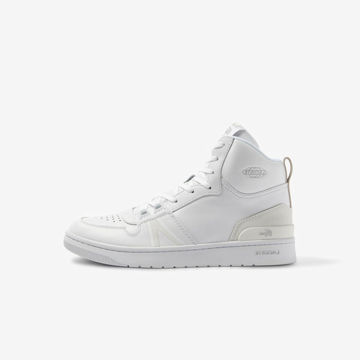 Lacoste Sneaker L001 Mid Leather Tonal White/White