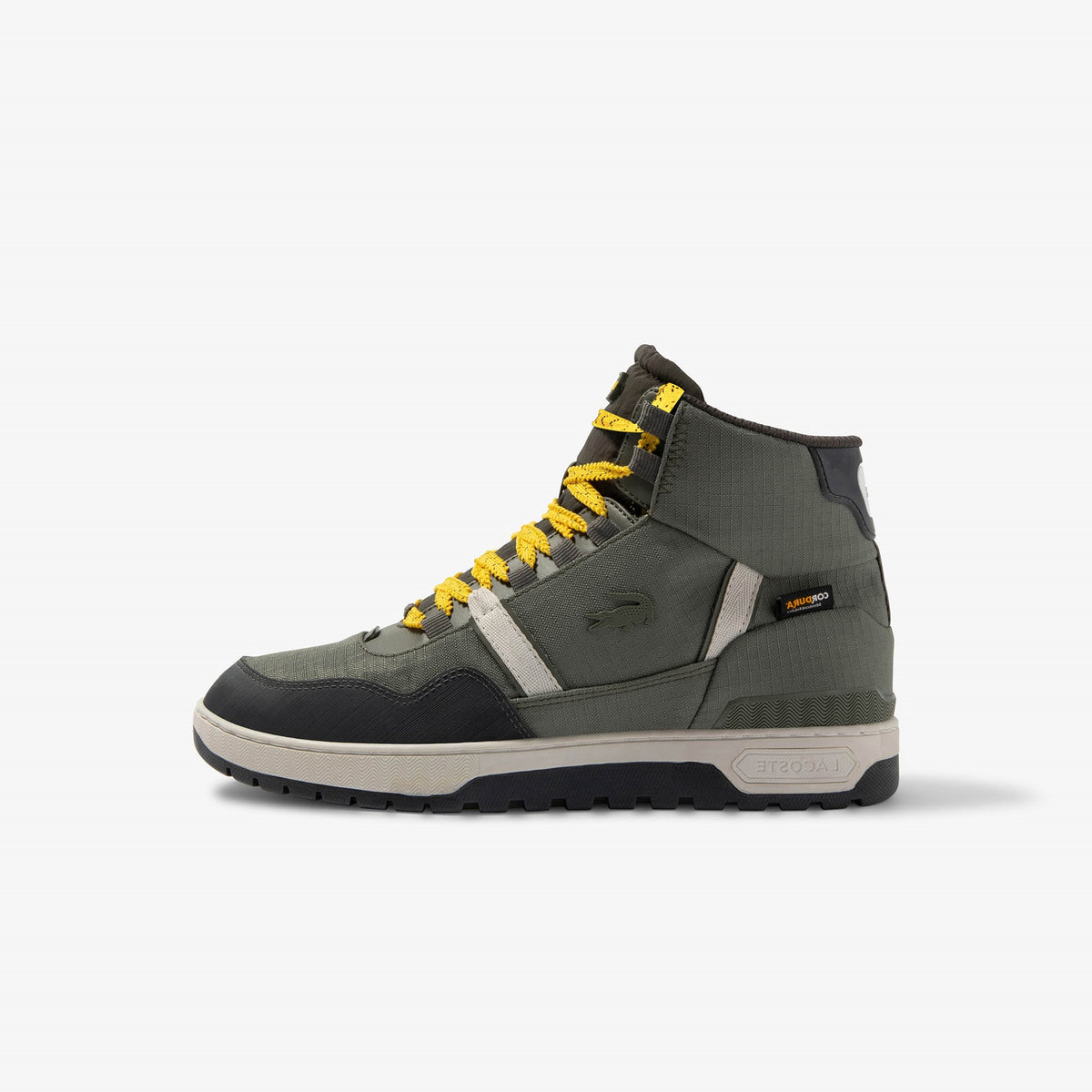 Lacoste Sneaker T-Clip Winter Mid Textile SneakerBoots Khaki/Dark Grey