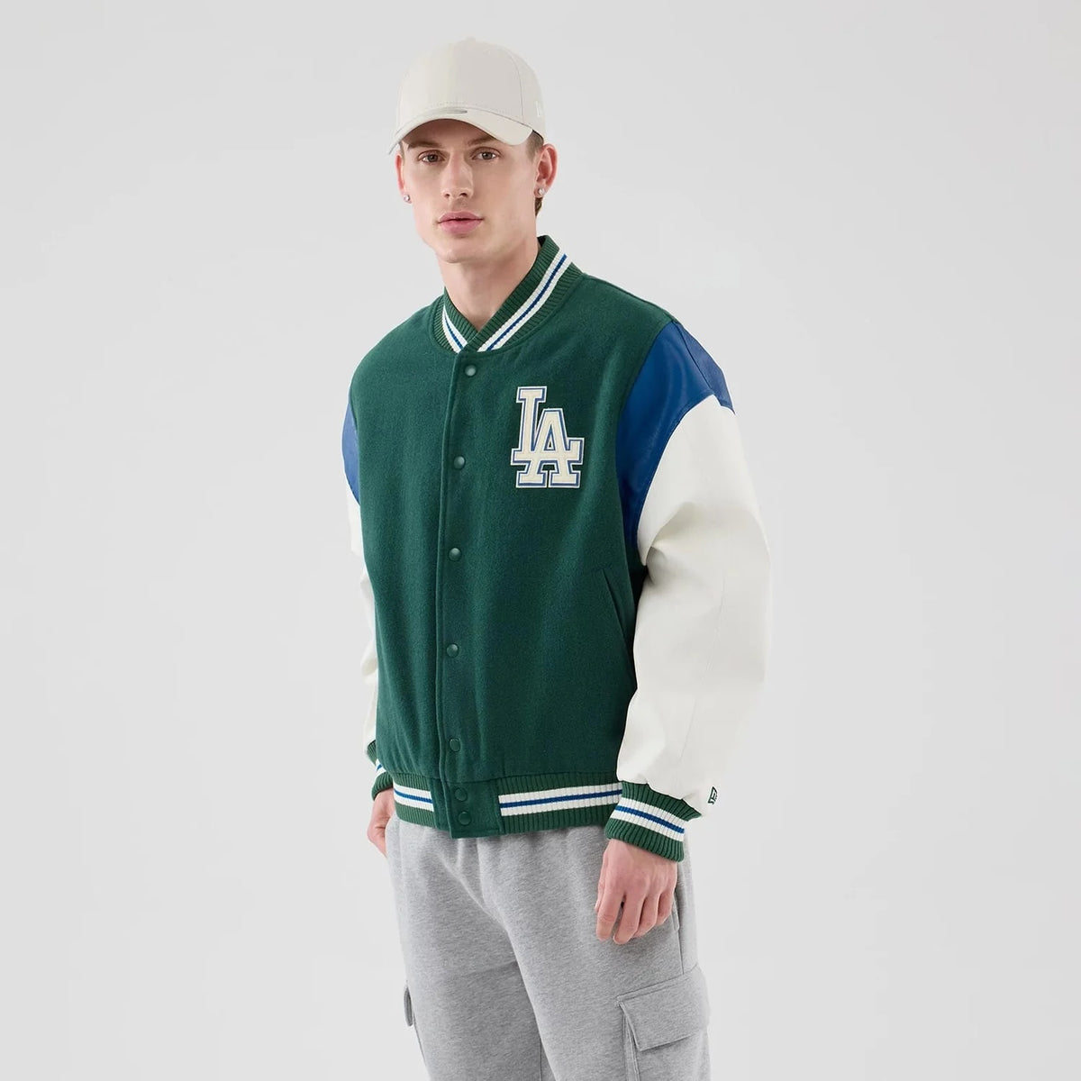 New Era Jacke MLB Los Angeles Dodgers Varsity Grün
