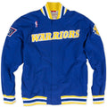 Mitchell&Ness Jacke NBA Authentic Warm Up Golden State Warriors Blau