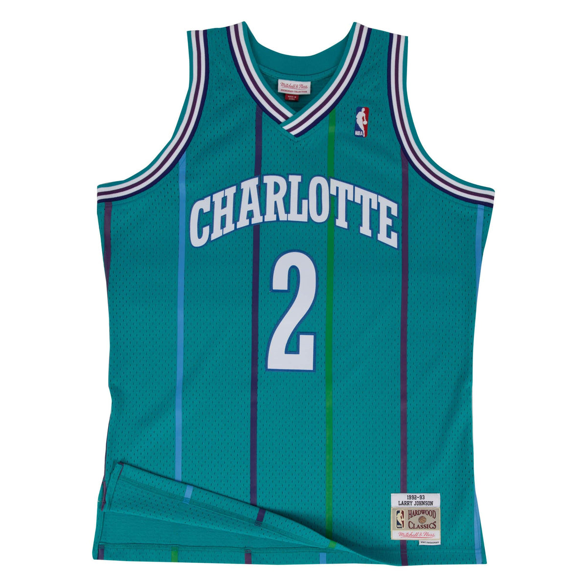 Mitchell&Ness Jersey Charlotte Hornets Swingman L.Johnson Türkis