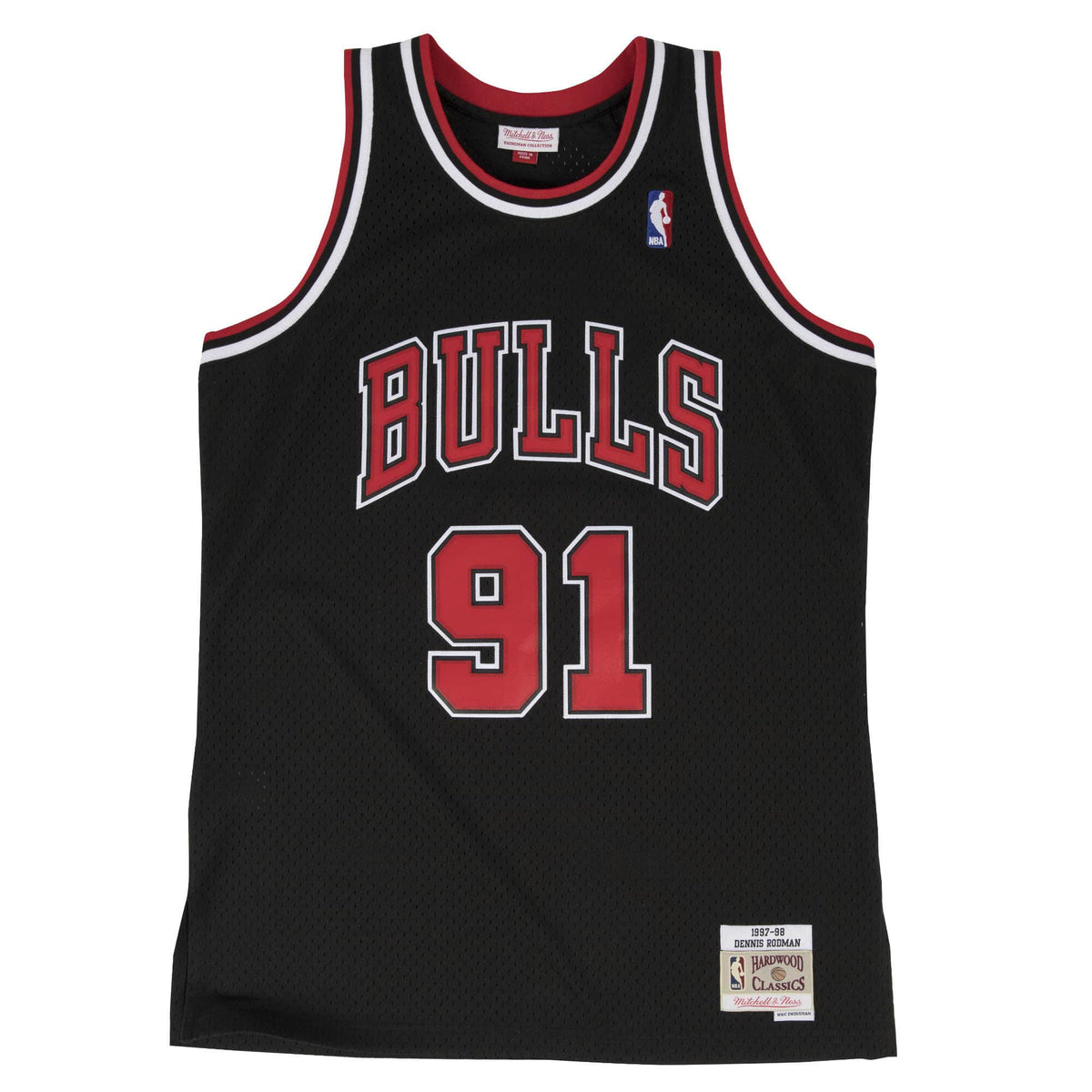Mitchell&Ness Jersey Chicago Bulls Swingman D.Rodman Schwarz