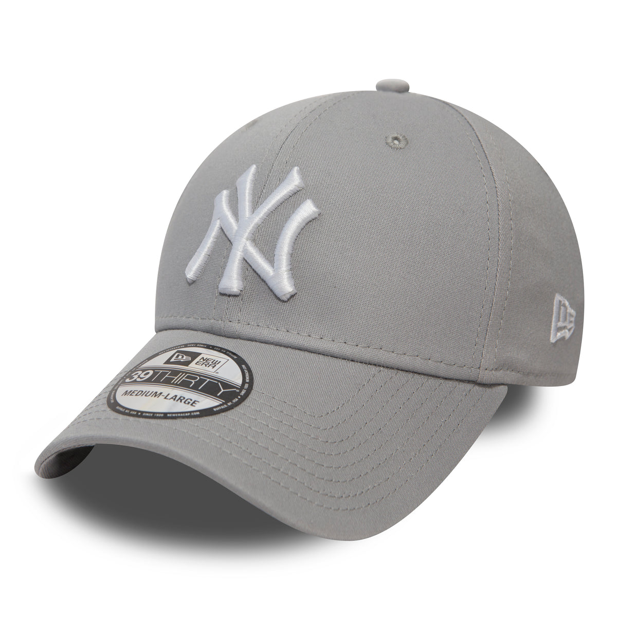 New Era Flexfit NY Yankees Essential 39THIRTY Stretch-Fit Grau